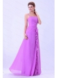 Lavender Spaghetti Straps Chiffon Ruffles Dama Dresses 2013