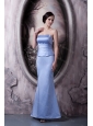 Discount Lilac Mermaid Strapless Ruch Dama Dress On Sale