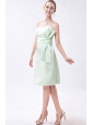 Ruch Apple Green Column Mini-length Taffeta Dama Dress
