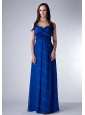 Straps Blue floor-length 2013 Discount Dama Dress