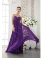 2013 Online Beaded Eggplant Purple Sweetheart Dama Dress