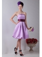 Sashes Lavender A-line Taffeta Lavender Dama Dress 2013