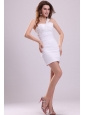 Sexy Mini-length Cocktail Dress with Appliques One Shoulder