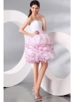 White Princess Sweetheart Knee-length Prom Cocktail Dress