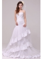 Fashionable A-line Sweetheart Appliques Decorate Wedding Dress