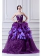 2014 Beading Multi-color Sweetheart Ball Gown Quinceanera Dress with Ruffles