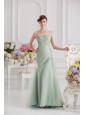 Mermaid Lime Green Taffeta Long Prom Dress with Sweetheart