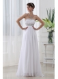 Strapless Beading and Ruching Backless Prom Dress