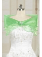 2014 New Style Beading Orange Shawls in Spring Green