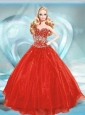 Beading Quinceanera Dress For Quinceanera Doll In Red