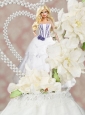 White Quinceanera Dress For Quinceanera Doll With Flower