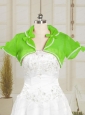 Green Wedding Party Beading Shawls with Open Front