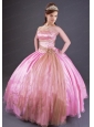 Sweet Organza and Taffeta Quinceanera Dress with Embroidery