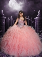 Beautiful Baby Pink Sweetheart Quinceanera Dresses with Beading and Sequins For 2015