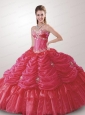 Classical Appliques Hot Pink Quinceanera Dress For 2015
