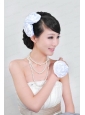 Shimmering Ladies Pearl Necklaceand Headpiece Jewelry Set