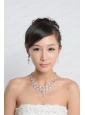 Dignified Colorful Imitation Pearl Jewelry Set Including Necklace Earring