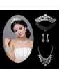 Exquisite Alloy With Rhinestone Pearl Ladies' Jewelry Sets