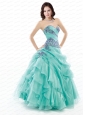 2014 Cheap Ruffled Layers and Appliques Sweet 16 Dress