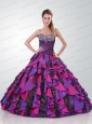 Newest Strapless Quinceanera Dress with Appliques and Hand Made Flowers
