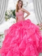 Classical Sweetheart Beading and Ruffles Quinceanera Dresses in Hot Pink For 2014