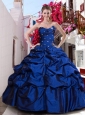 2015 Wonderful Royal Blue Quinceanera Dress with Beading