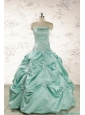 Cheap Turquoise Quinceanera Dresses with Appliques