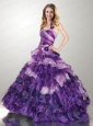 Luxurious Multi-color Dresses For Quinceanera with Beading and Ruffles For 2015