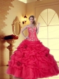 2015 Beautiful Sweetheart Quinceanera Dress with Hand Made Flower and Appliques