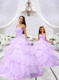 Affordable Beading and Ruching Lilac Princesita Dress for 2015