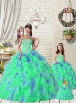 Exquisite Ruffles and Beading Multi-color Princesita Dress for 2015 Summer