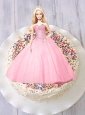 Baby Pink Quinceanera Dress For Quinceanera Doll With Beading