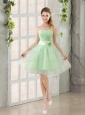 A Line Sweetheart Lace Up Prom Dresses in Apple Green
