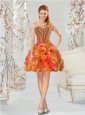 Luxurious Multi-color Prom Dresses with Beading and Ruffles for 2015