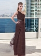 2015 Luxurious One Shoulder Sleeveless Paillette Prom Dress