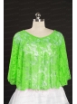 Green Beading Lace Hot Sale Wraps for 2014
