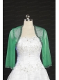 2014 Fall Long Sleeves Organza Wraps in Green