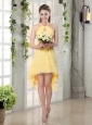 New Fashion Halter Top Asymmetrical Prom Dress