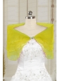 2014 Organza Beading New Style Shawls in Yellow