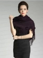 2015 Knitted Fabric Inexpensive Wraps in Black