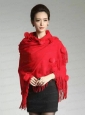 2015 Perfect Red Wraps with Knitted Fabric
