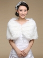 Pearl Front Closure Rabbit Fur 2015 Pretty Shawls