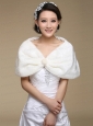 2015 Luxurious Faux Fur Wraps in White
