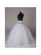 Fashionable Organza Ball Gown Floor-length Petticoat in White