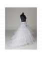 Hot Selling Organza A Line Sweep Train White Petticoat