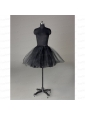 Modern Organza Mini Length Petticoat in Black