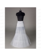 Trendy Organza Mermaid Floor-length White Petticoat