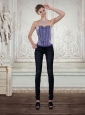 Elegant Beading Corset in Royal Bule