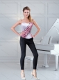 2015 New Style Beaded Strapless Corset in  Multi Color