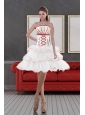 2015 Impressive Strapless Prom Dresses with Embroidery and Ruffle layers
